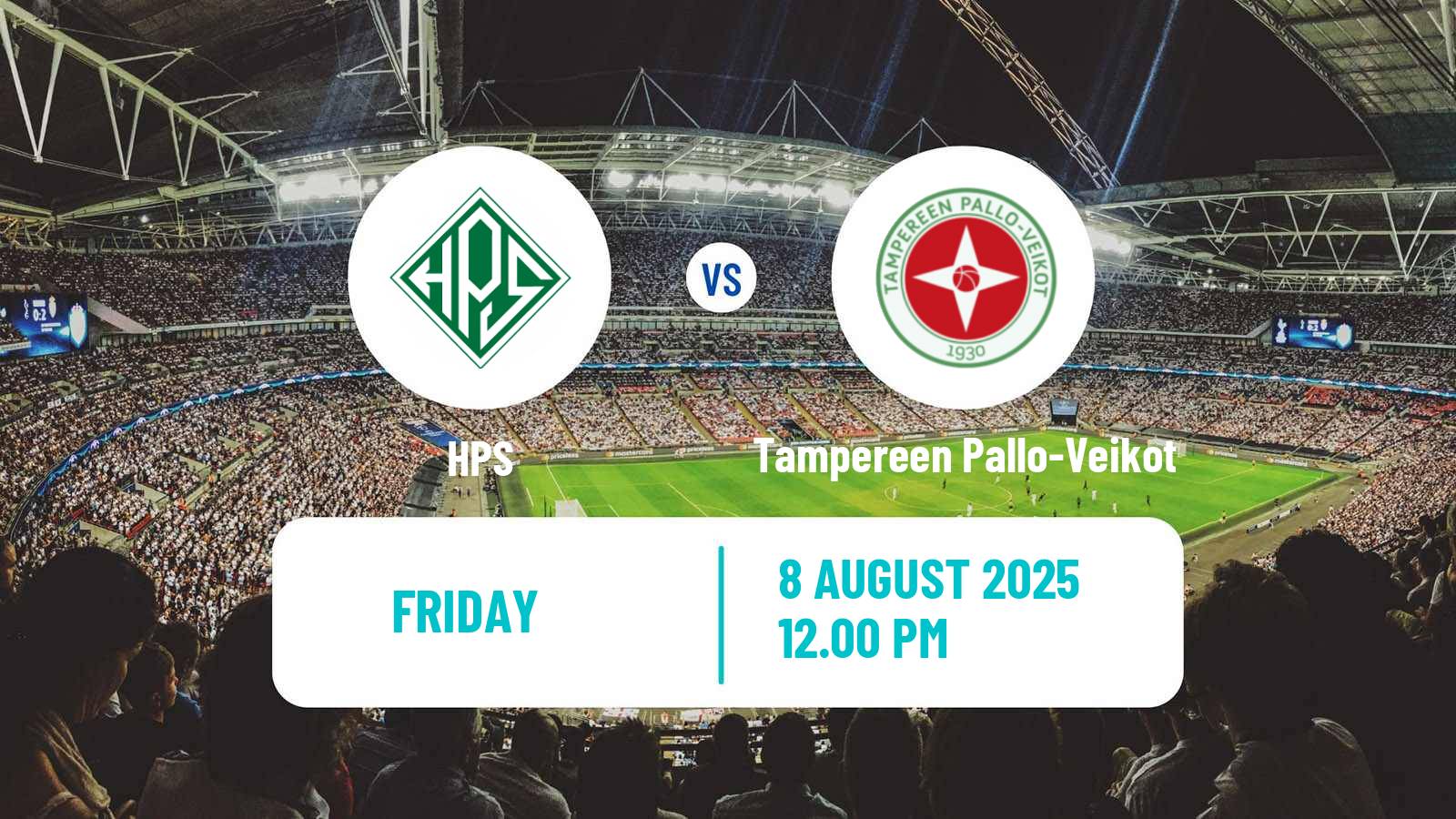 Football Finnish Kakkonen Group B HPS - Tampereen Pallo-Veikot