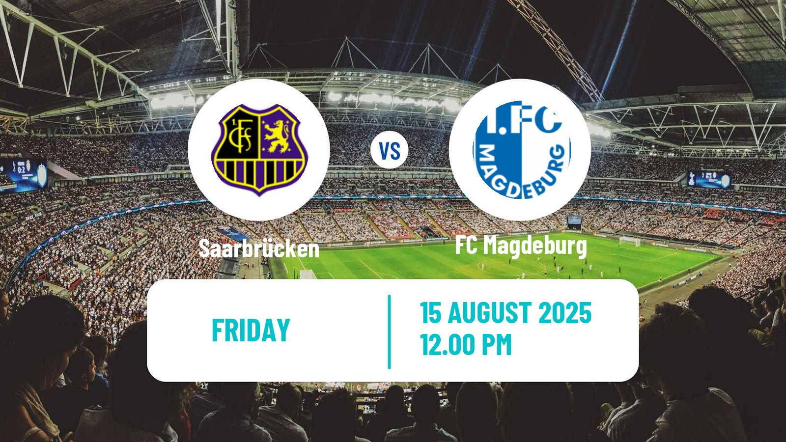 Football German DFB Pokal Saarbrücken - Magdeburg