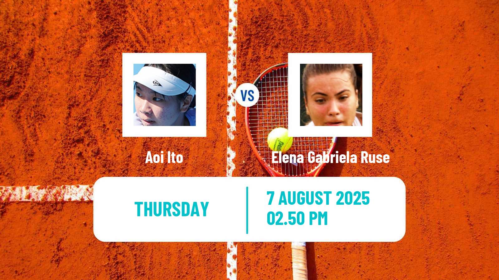 Tennis WTA Cincinnati Aoi Ito - Elena Gabriela Ruse