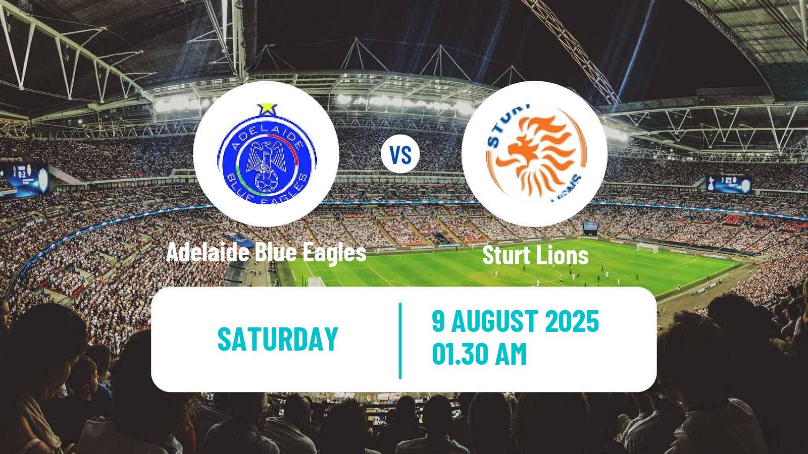 Football Australian SA State League Adelaide Blue Eagles - Sturt Lions