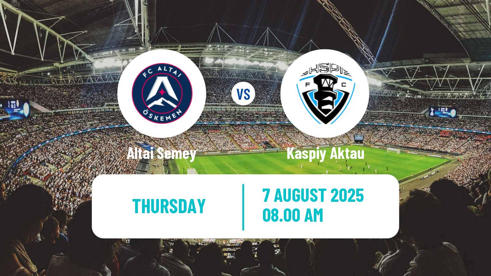 Football Kazakh First Division Altai Semey - Kaspiy Aktau