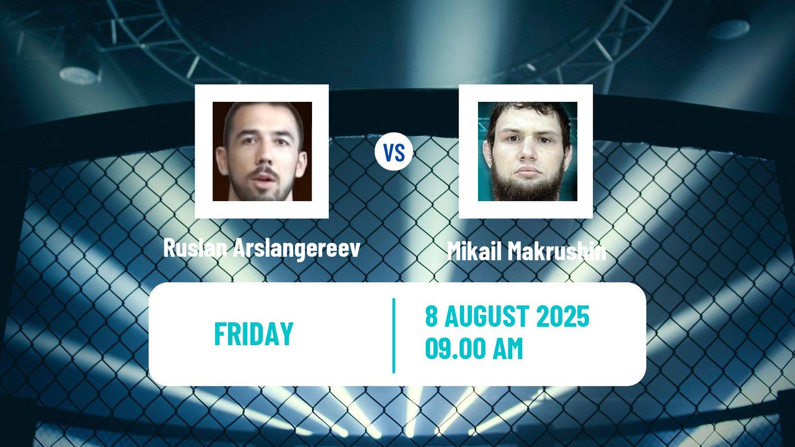 MMA Welterweight One Championship Men Ruslan Arslangereev - Mikail Makrushin