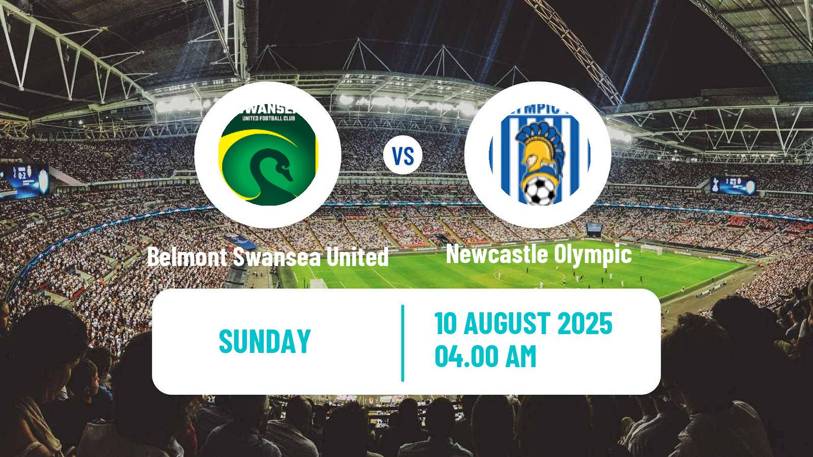 Football Australian NPL Northern NSW Belmont Swansea United - Newcastle Olympic