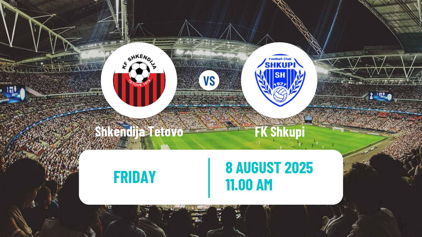 Football North Macedonian 1 MFL Shkendija Tetovo - Shkupi