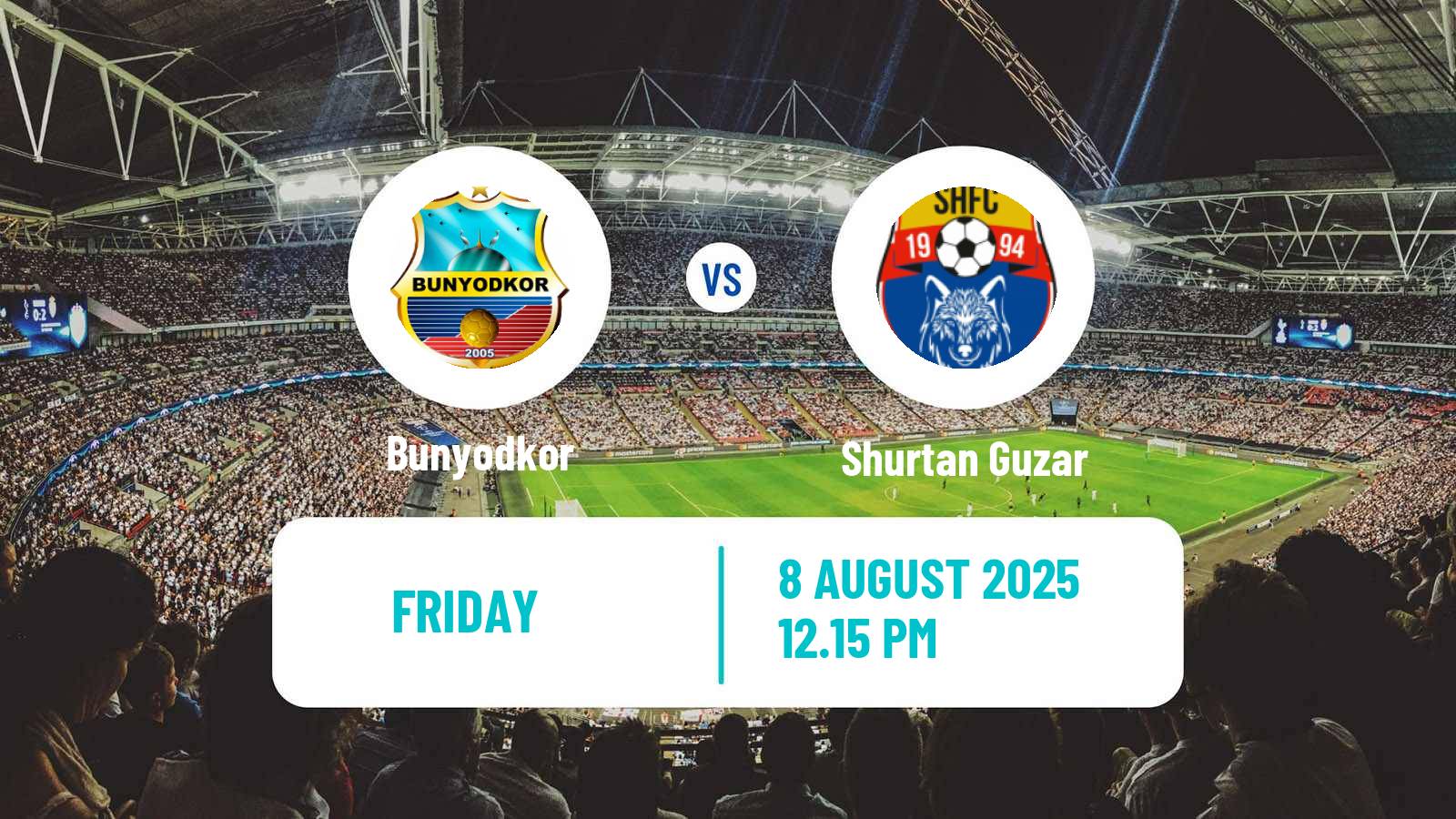 Football Uzbek League Bunyodkor - Shurtan Guzar