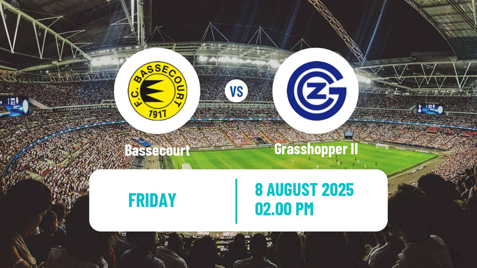 Football Swiss 1 Liga Classic Group 2 Bassecourt - Grasshopper II