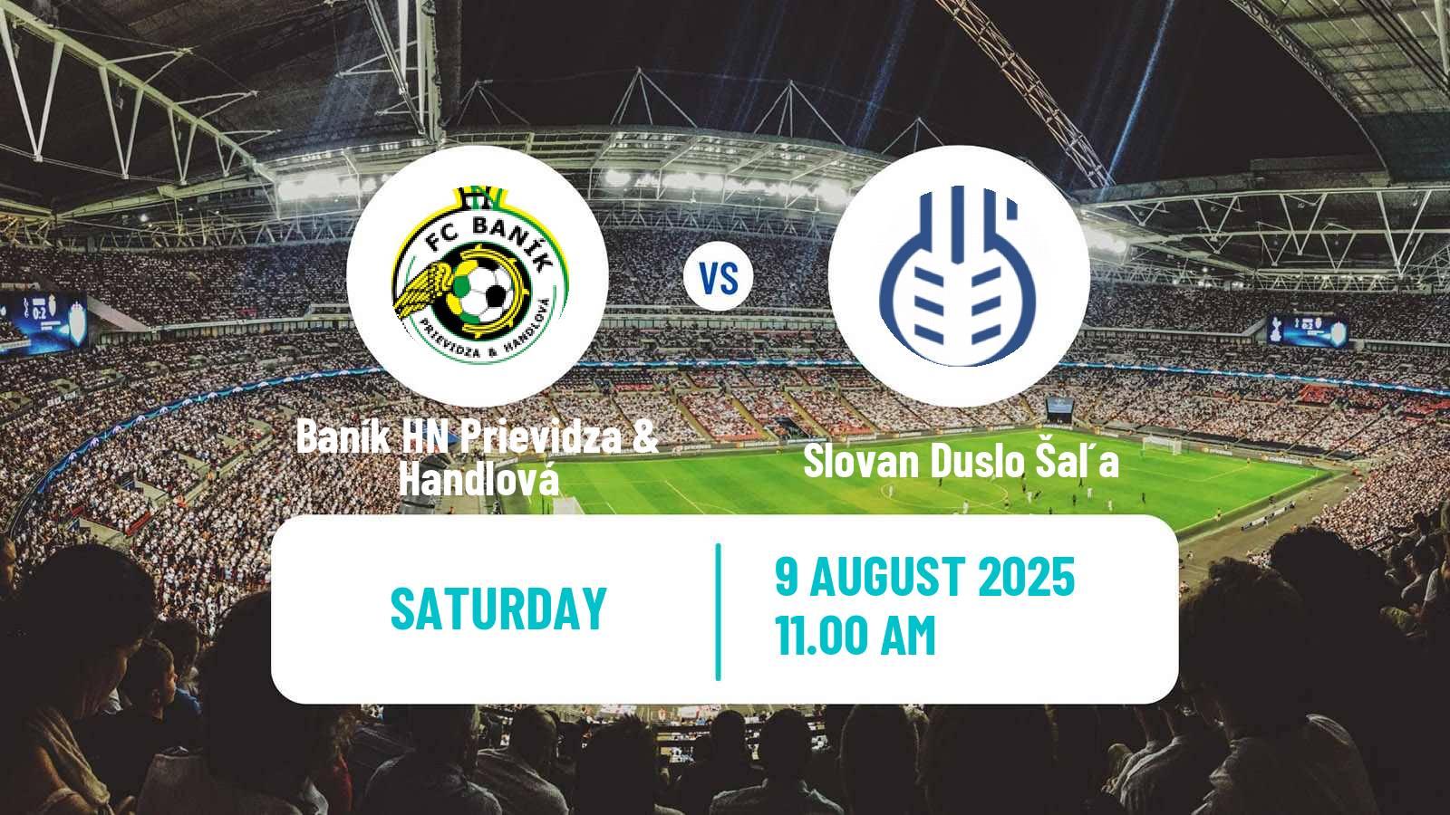 Football Slovak 3 Liga West Baník HN Prievidza & Handlová - Slovan Duslo Šaľa