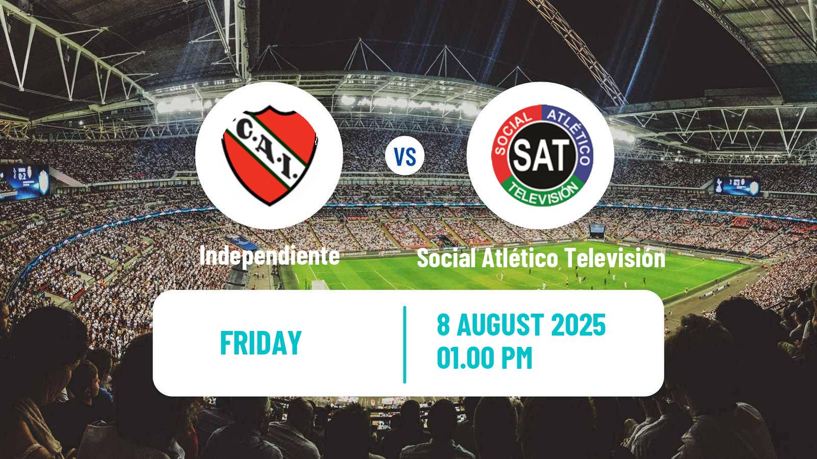Football Argentinian Primera A Women Independiente - Social Atlético Televisión