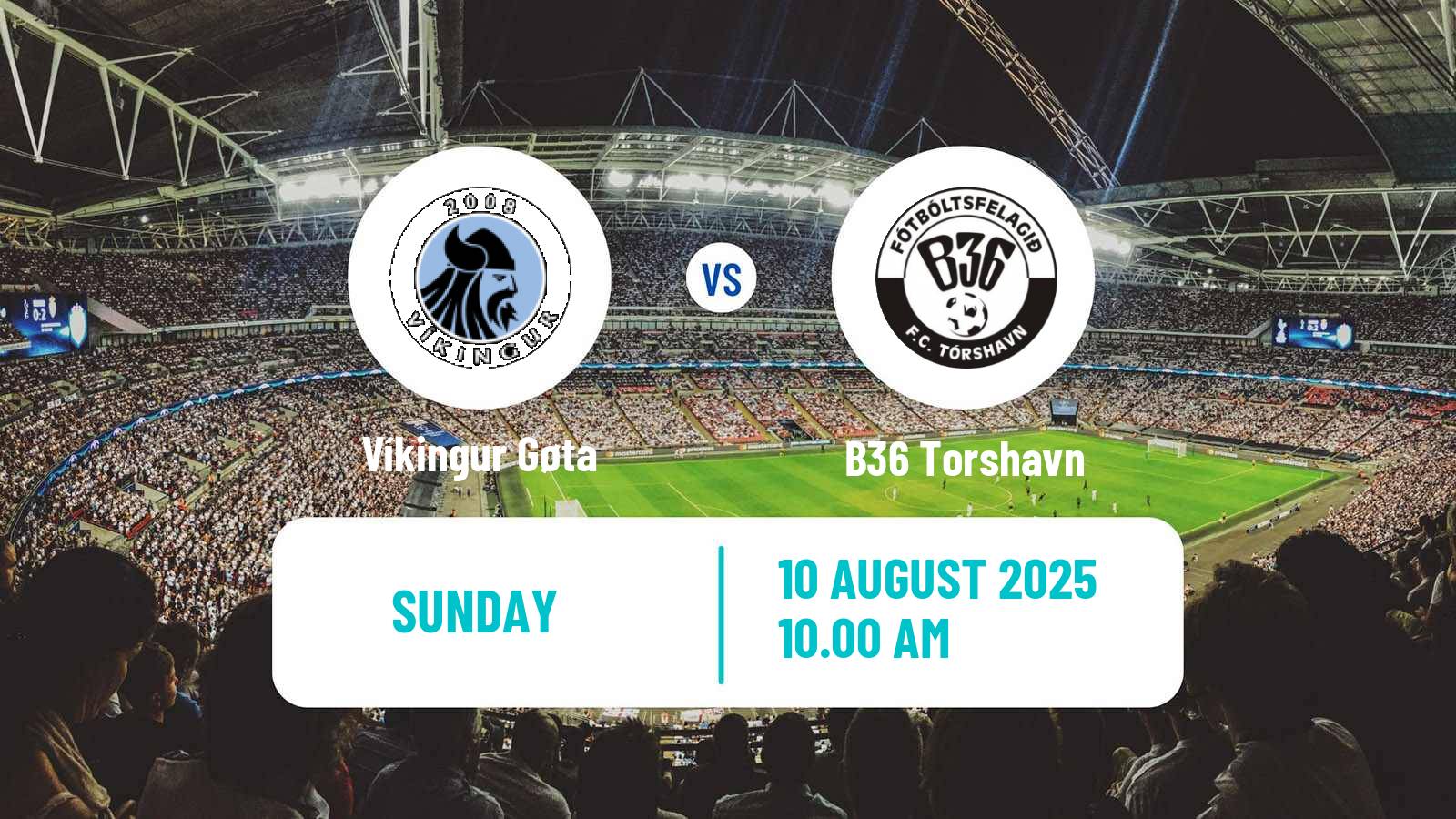Football Faroe Islands Premier League Víkingur Gøta - B36 Torshavn