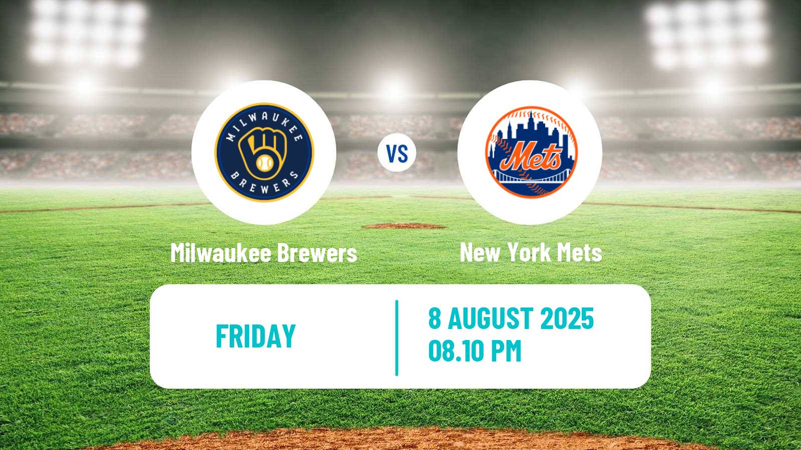 Baseball MLB Milwaukee Brewers - New York Mets