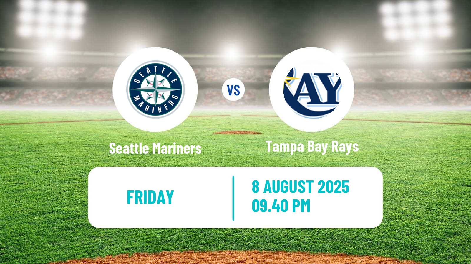 Baseball MLB Seattle Mariners - Tampa Bay Rays