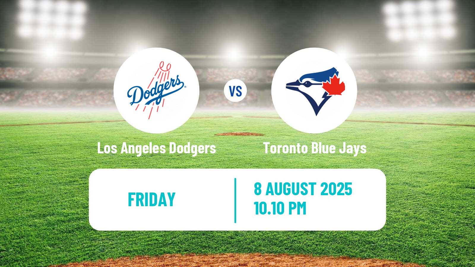 Baseball MLB Los Angeles Dodgers - Toronto Blue Jays