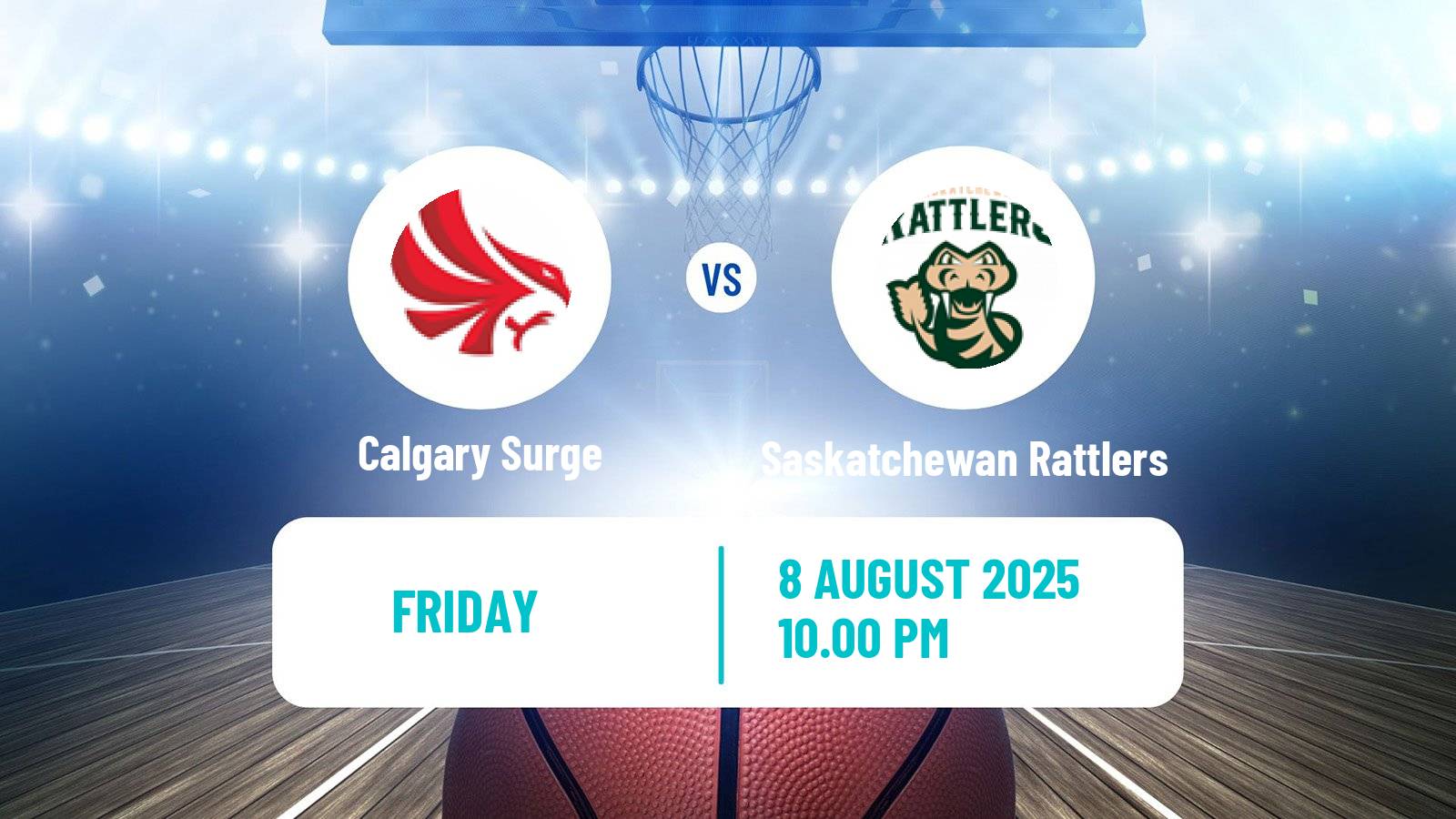 Basketball Canadian CEBL Calgary Surge - Saskatchewan Rattlers