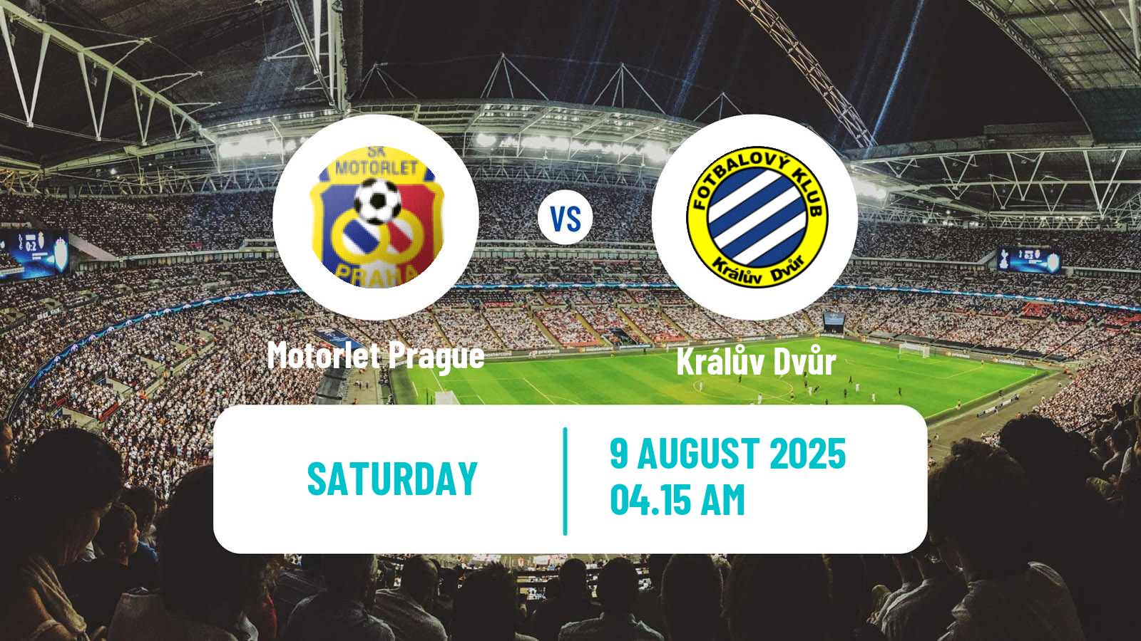 Football Czech CFL Group A Motorlet Prague - Králův Dvůr