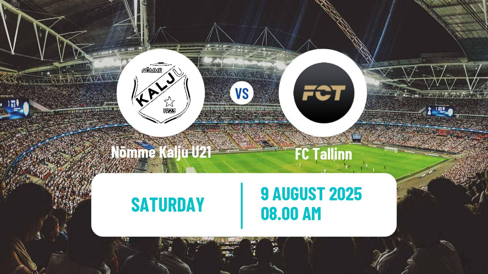 Football Estonian Esiliiga Nõmme Kalju U21 - FC Tallinn