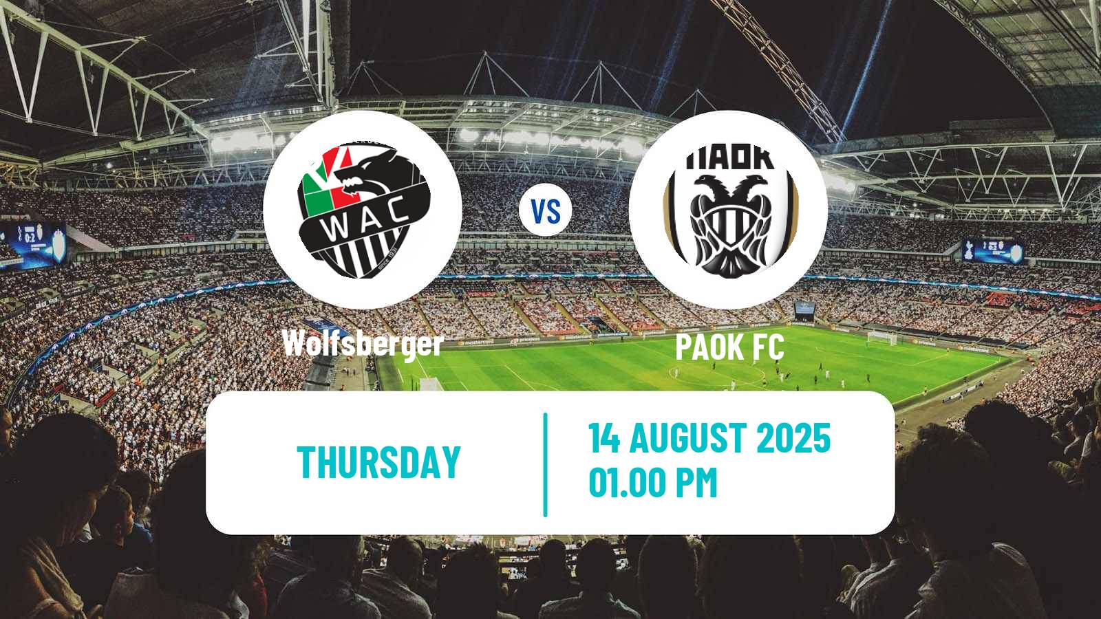 Football UEFA Europa League Wolfsberger - PAOK
