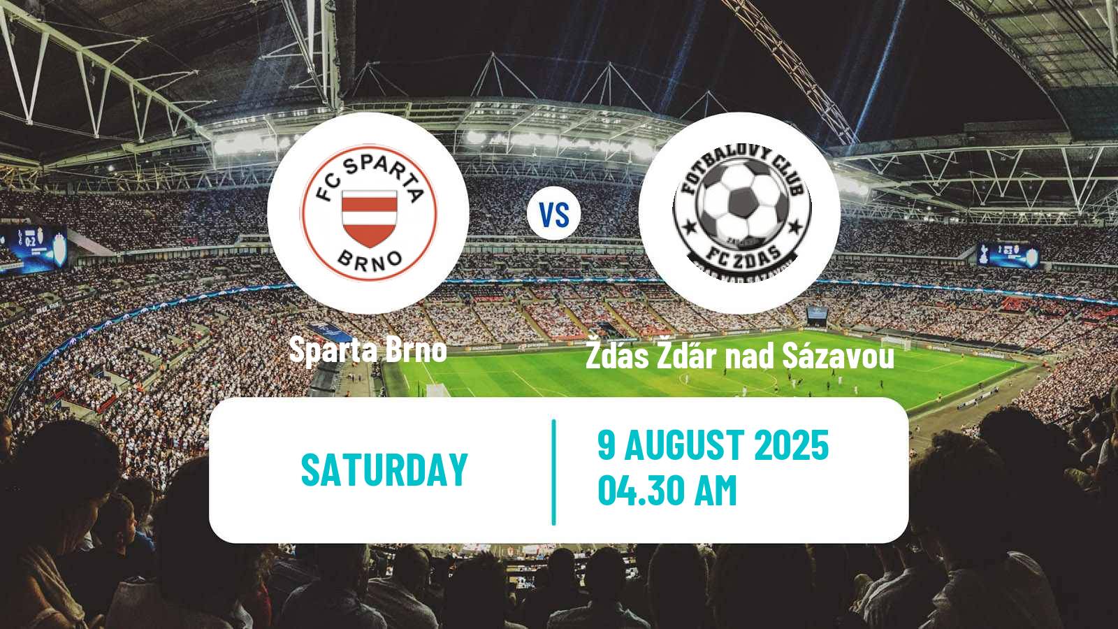 Football Czech Division D Sparta Brno - Žďas Žďár nad Sázavou