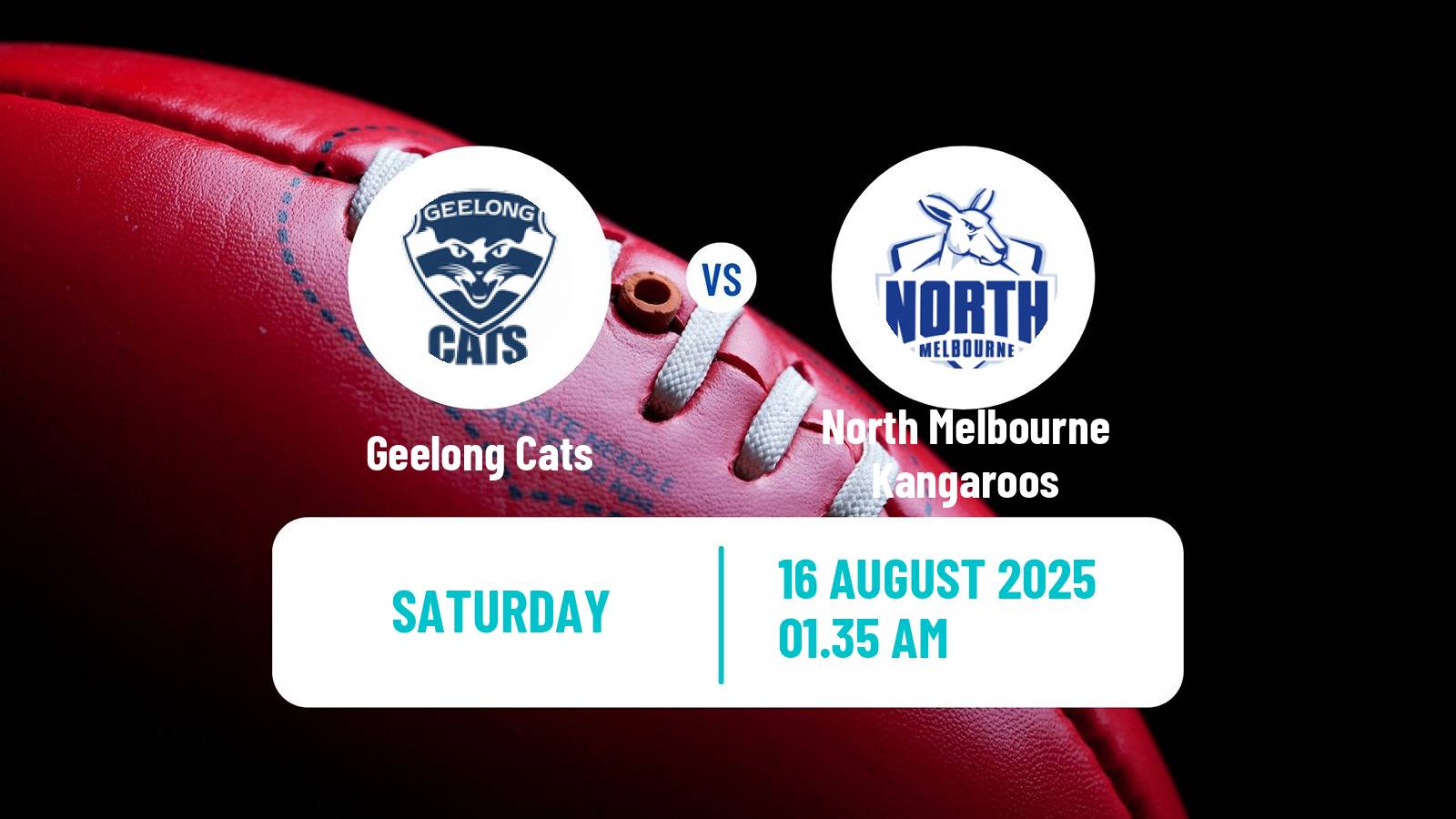 Aussie rules AFL Women Geelong Cats - North Melbourne Kangaroos