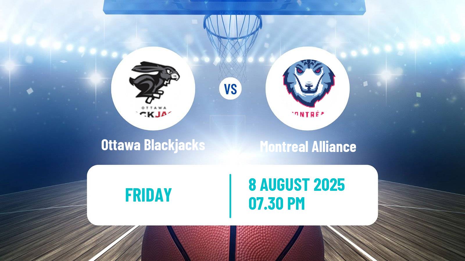 Basketball Canadian CEBL Ottawa Blackjacks - Montreal Alliance