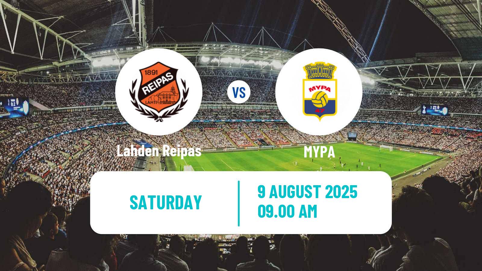 Football Finnish Kakkonen Group A Lahden Reipas - MYPA
