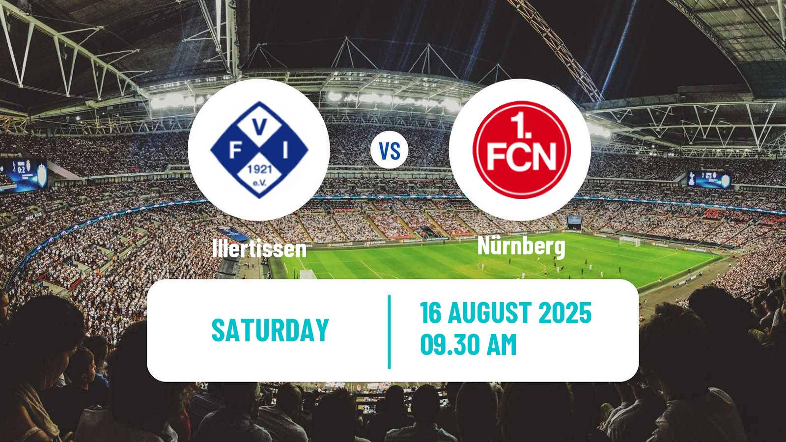 Football German DFB Pokal Illertissen - Nürnberg