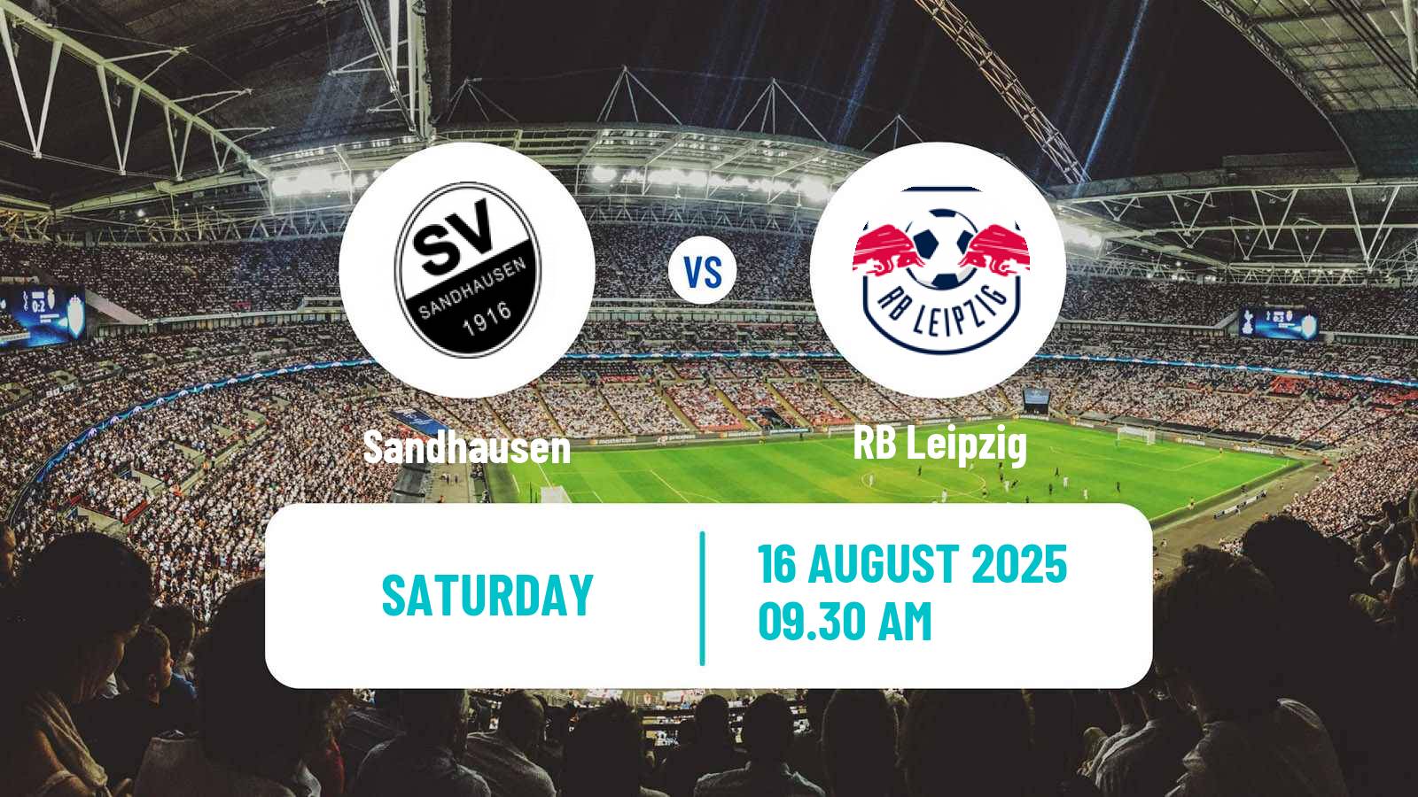 Football German DFB Pokal Sandhausen - RB Leipzig