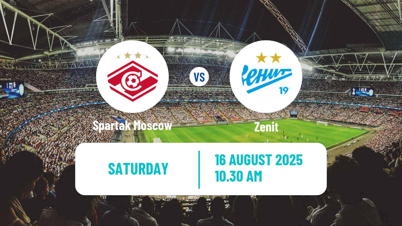 Football Russian Premier League Spartak Moscow - Zenit
