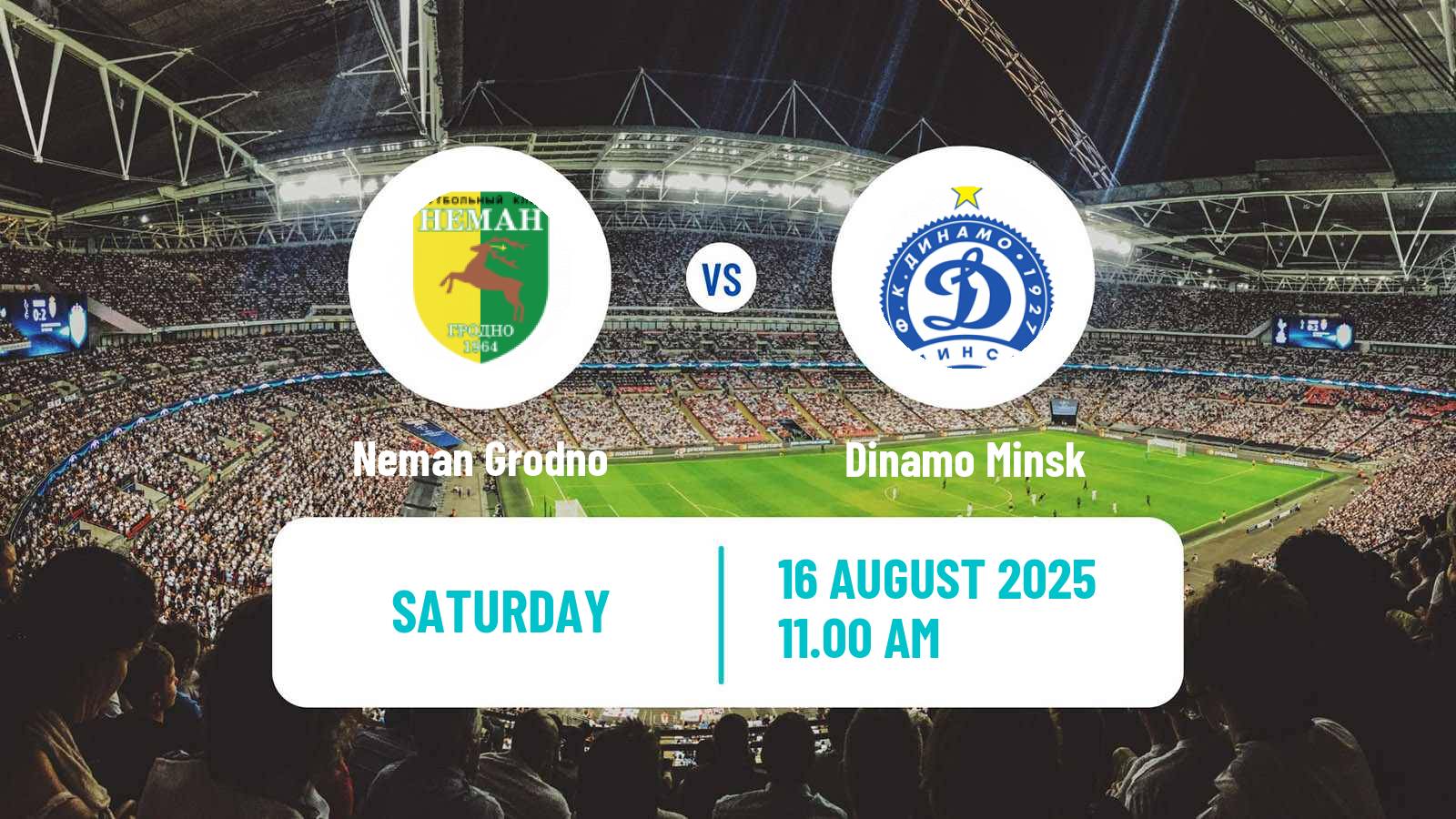 Football Belarusian Vysshaya Liga Neman Grodno - Dinamo Minsk