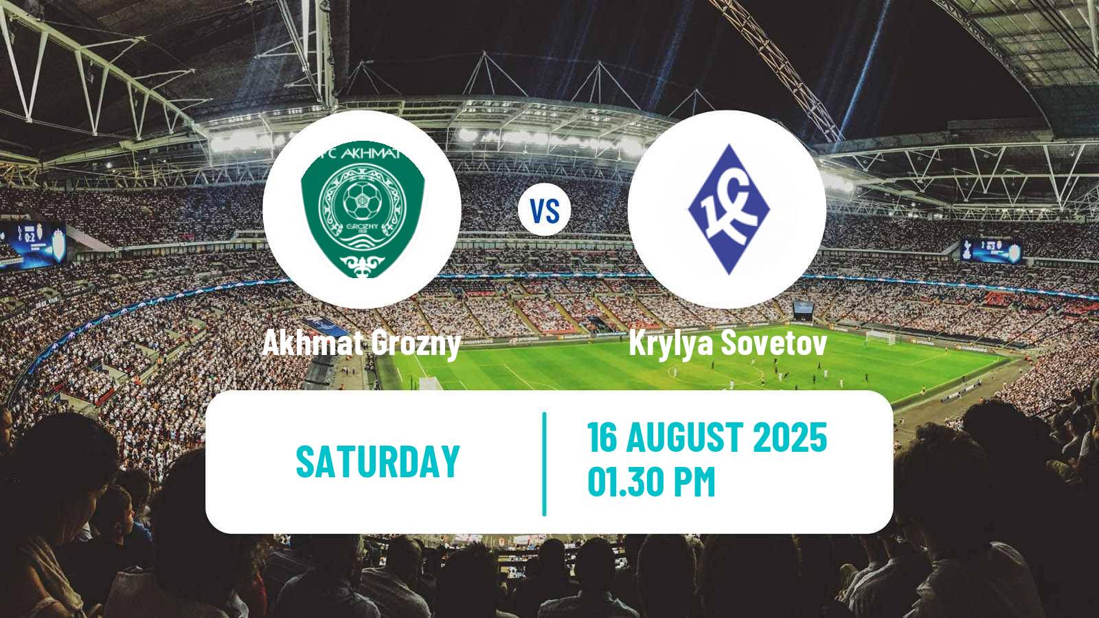 Football Russian Premier League Akhmat Grozny - Krylya Sovetov