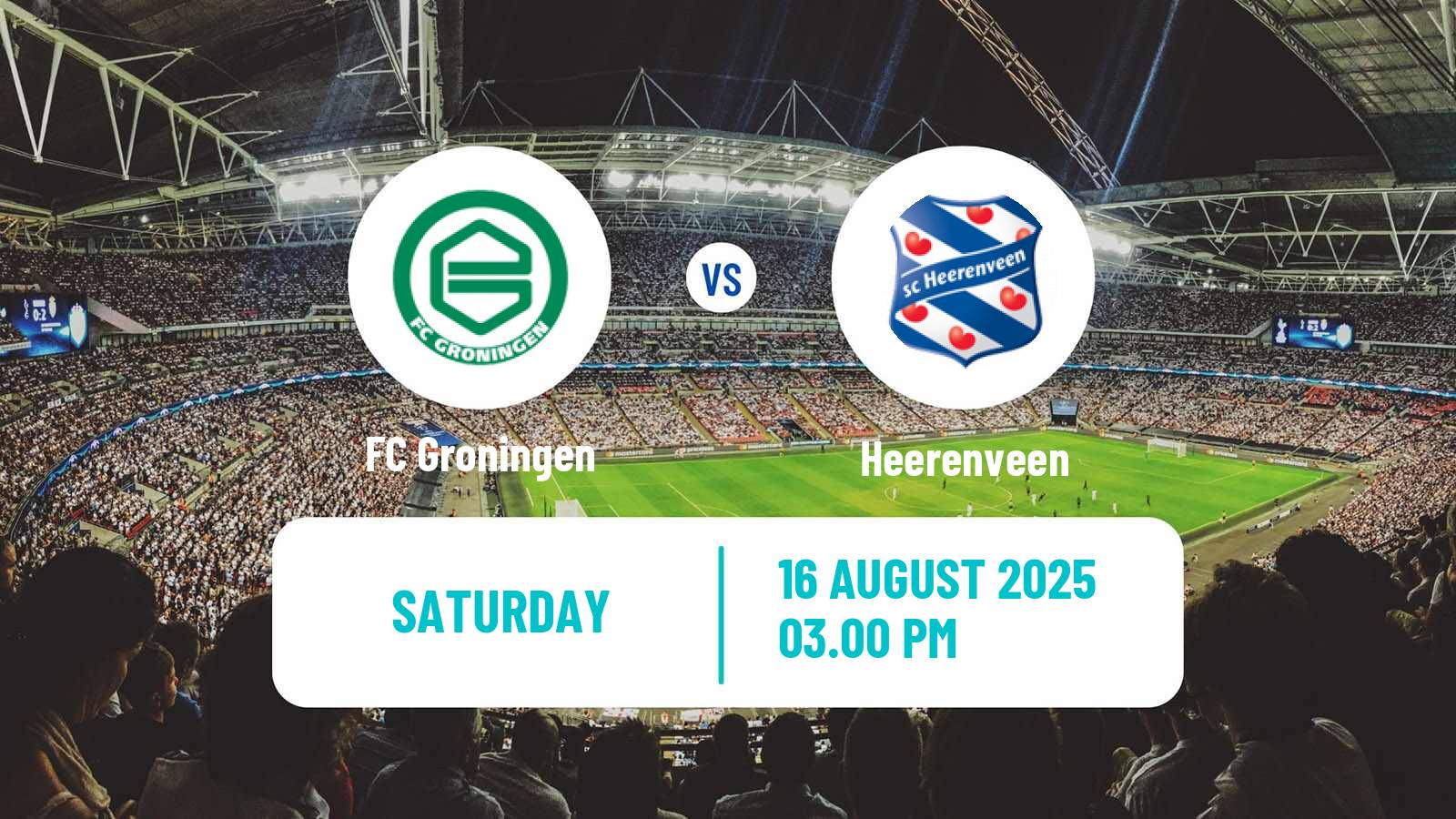Football Dutch Eredivisie Groningen - Heerenveen