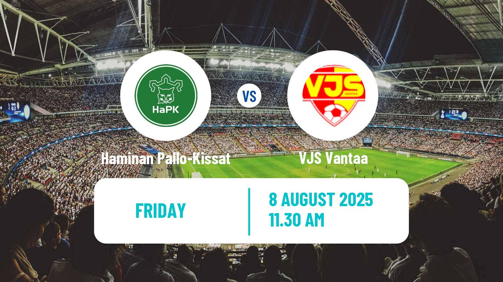 Football Finnish Kakkonen Group A Haminan Pallo-Kissat - VJS Vantaa
