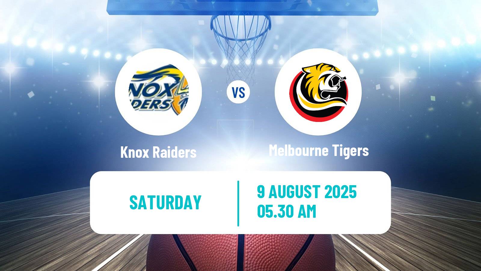 Basketball Australian NBL1 South Knox Raiders - Melbourne Tigers