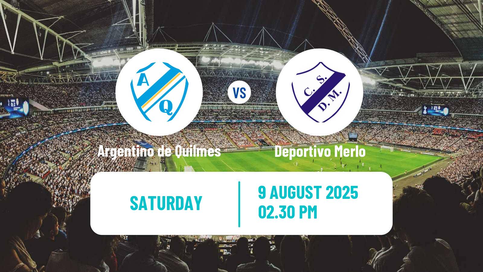 Football Argentinian Primera B Argentino de Quilmes - Deportivo Merlo