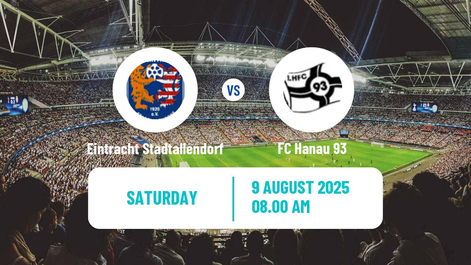 Football German Oberliga Hessen Eintracht Stadtallendorf - Hanau