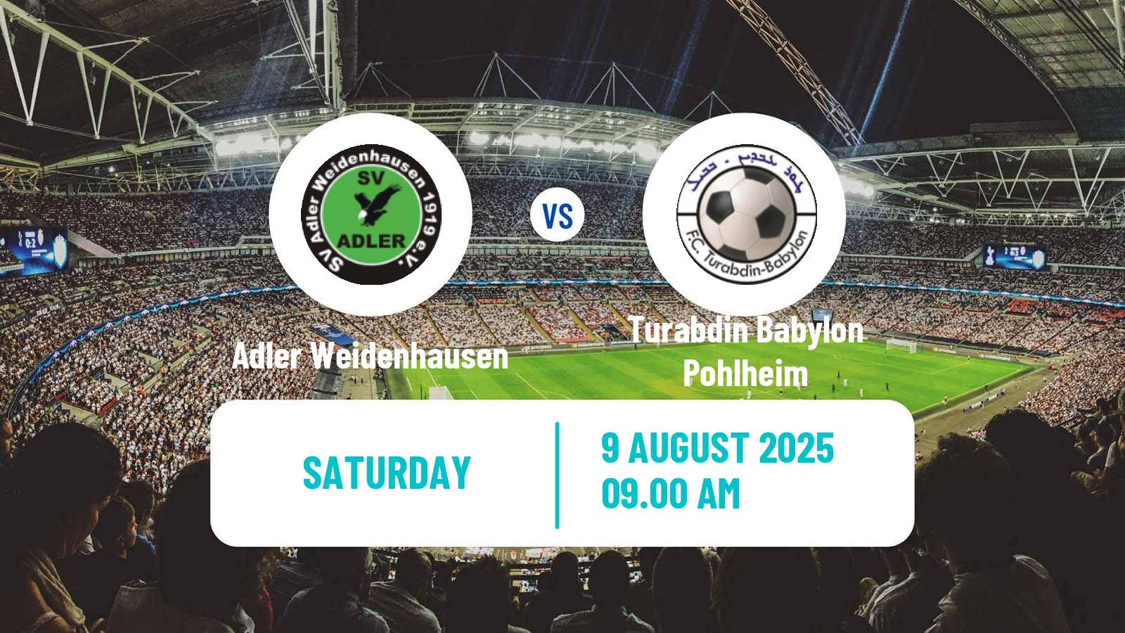 Football German Oberliga Hessen Adler Weidenhausen - Turabdin Babylon Pohlheim
