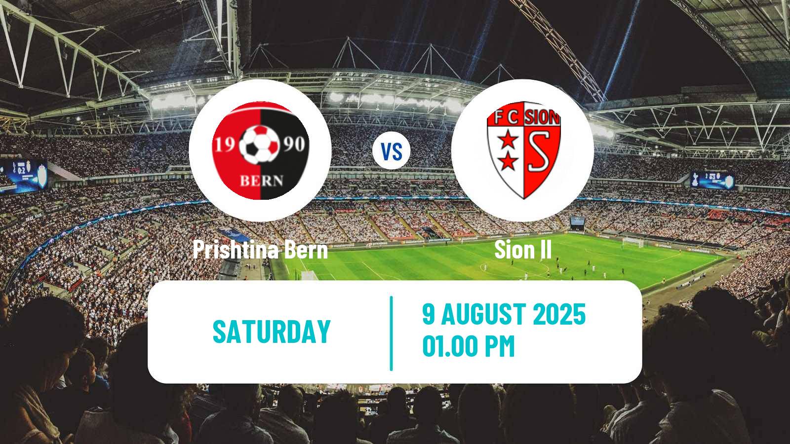Football Swiss 1 Liga Classic Group 1 Prishtina Bern - Sion II