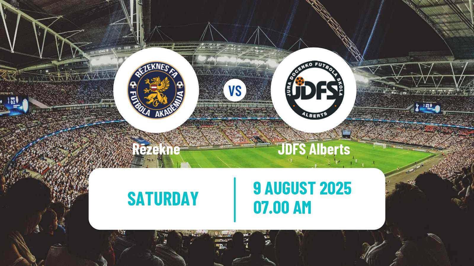 Football Latvian 1 Liga Rēzekne - JDFS Alberts