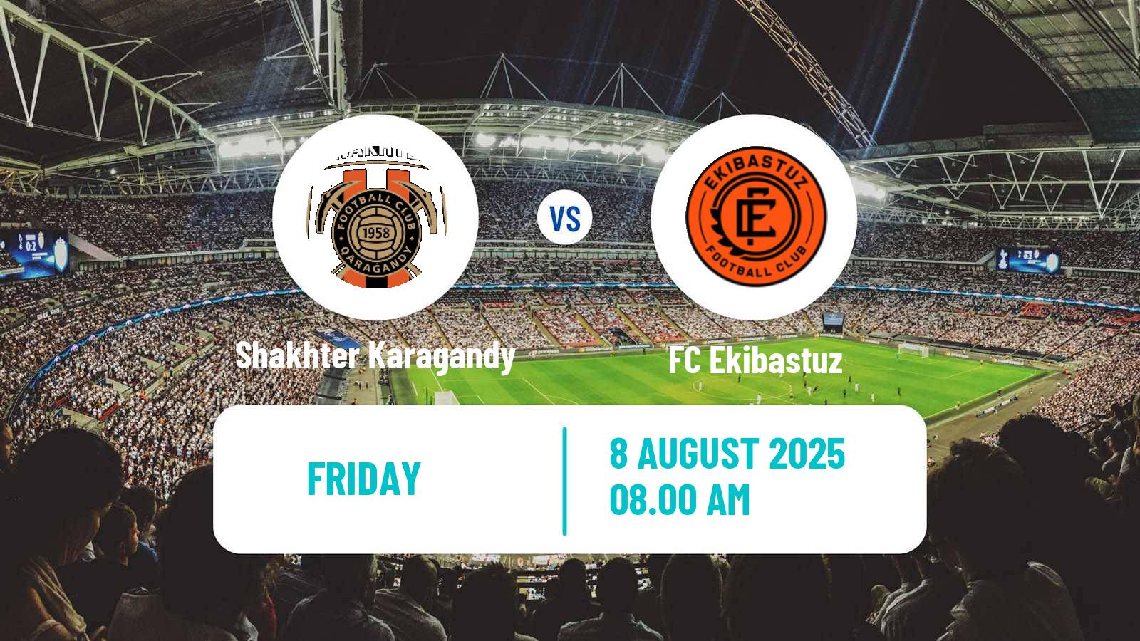 Football Kazakh First Division Shakhter Karagandy - Ekibastuz