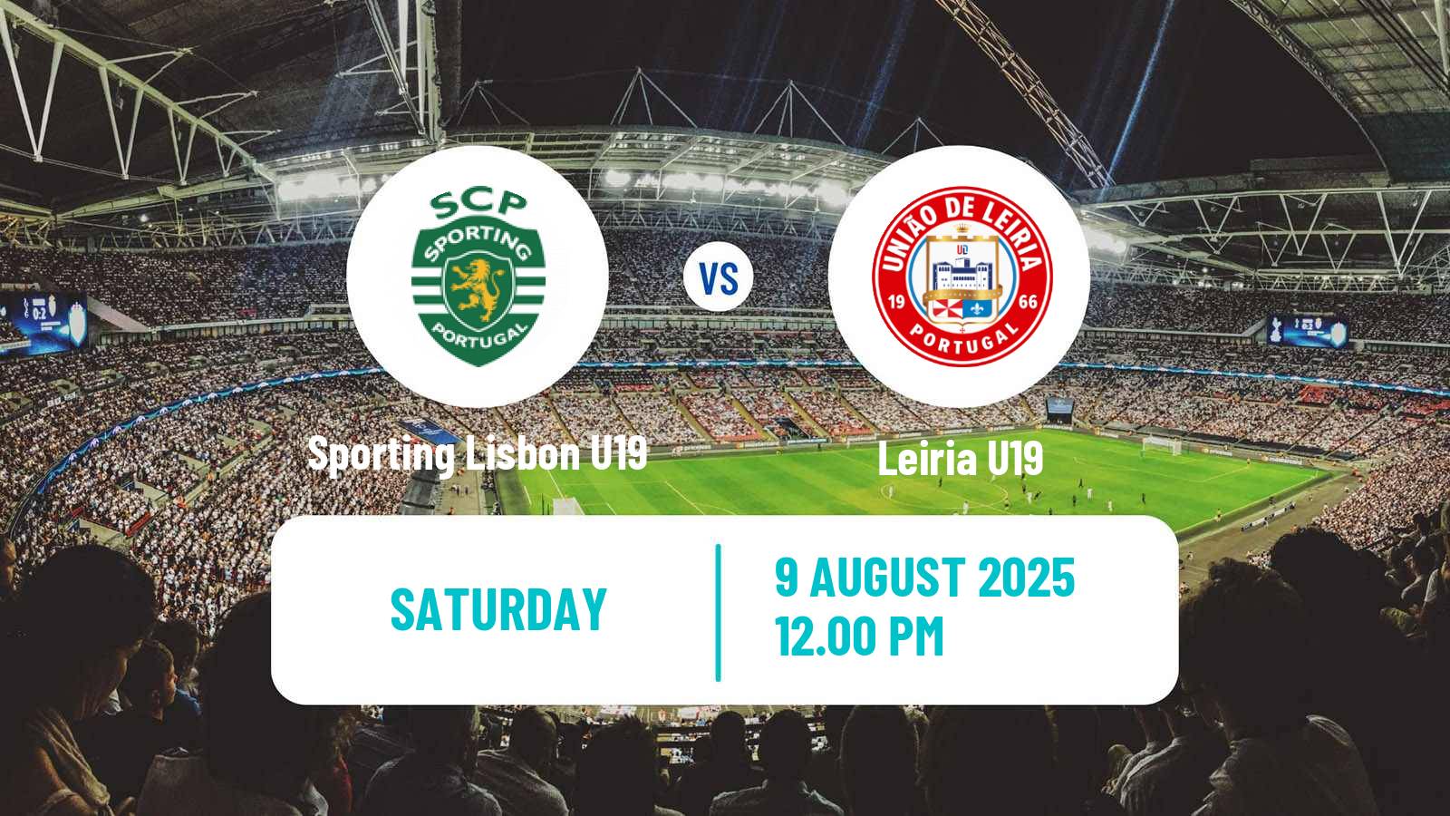 Football Portuguese Campeonato Nacional U19 Sporting Lisbon U19 - Leiria U19