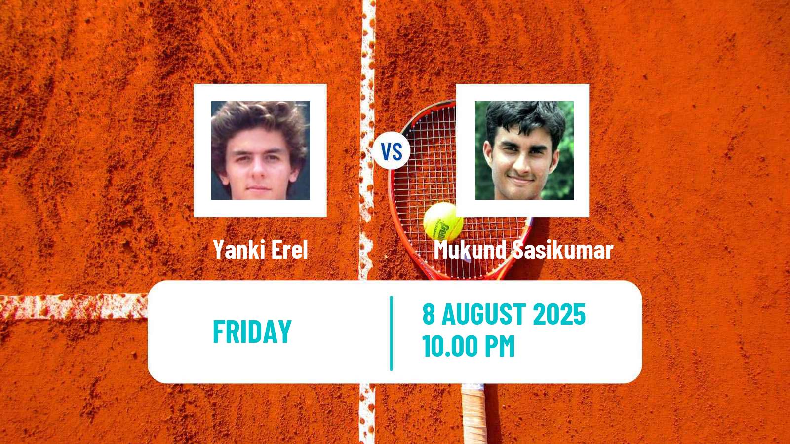 Tennis ITF M25 Bali Men Yanki Erel - Mukund Sasikumar