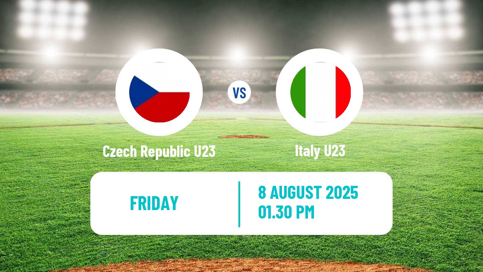 Baseball EuroBaseball U23 Czech Republic U23 - Italy U23