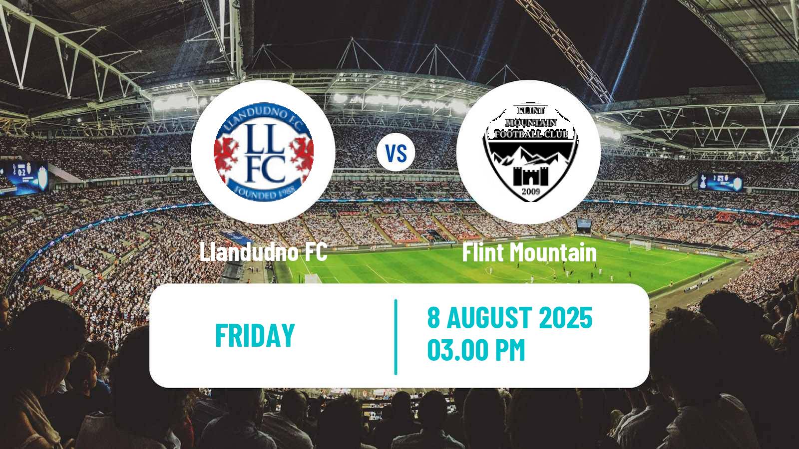 Football Welsh Cymru North Llandudno - Flint Mountain