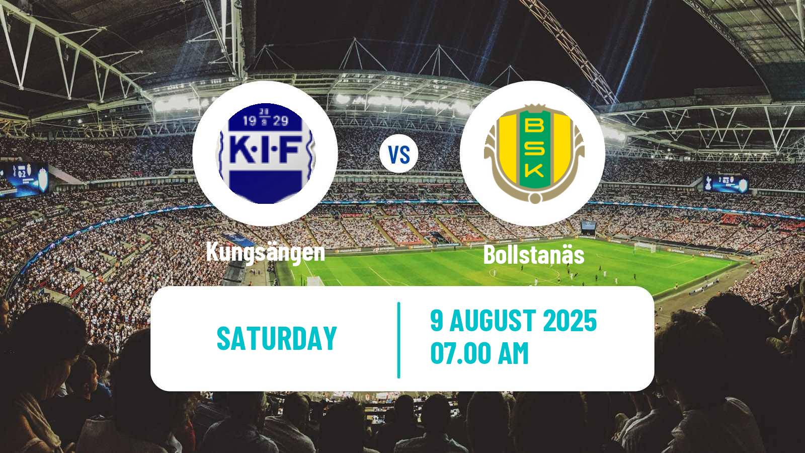 Football Swedish Division 2 - Norra Svealand Kungsängen - Bollstanäs
