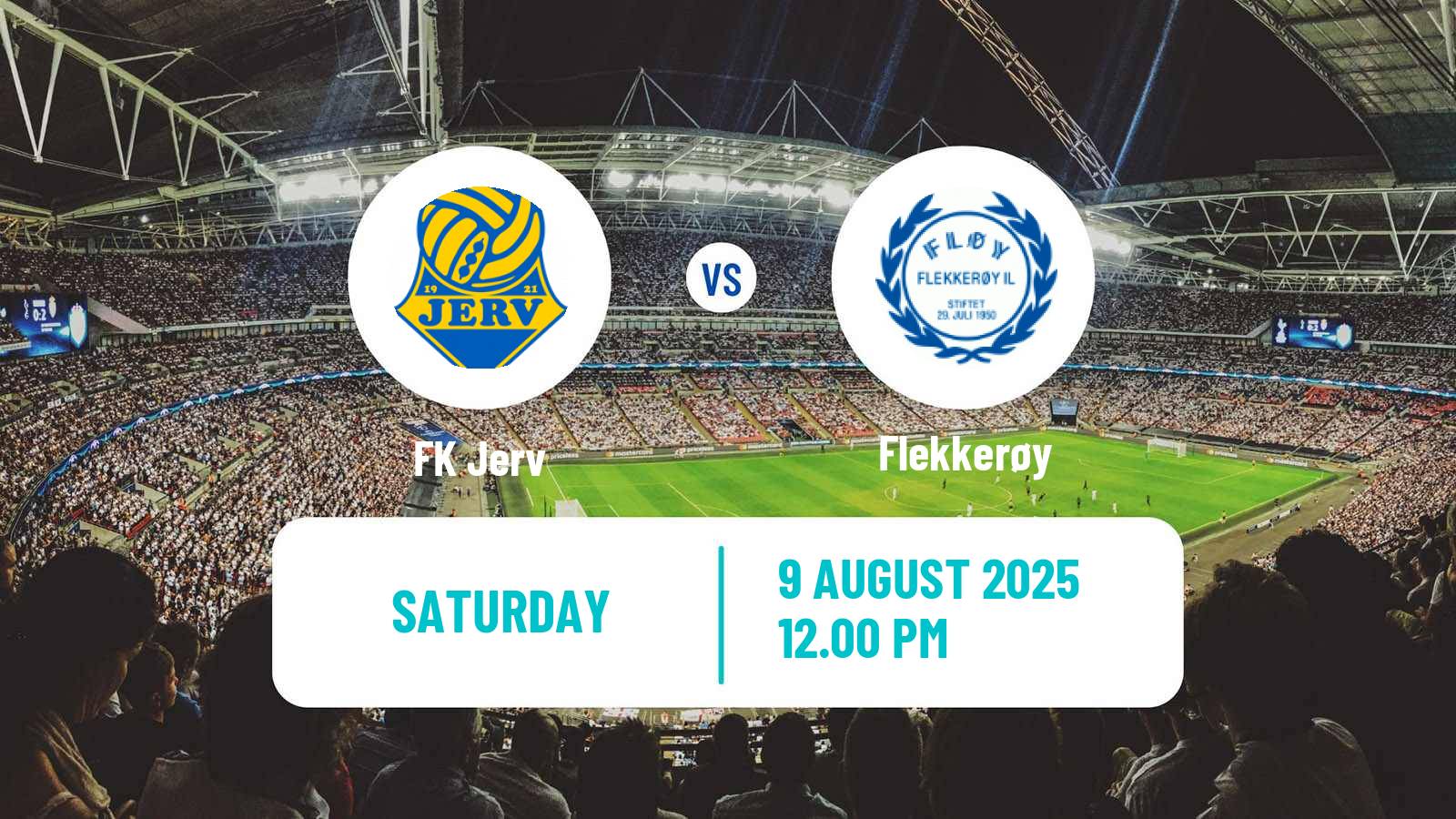 Football Norwegian Division 2 - Group 1 Jerv - Flekkerøy