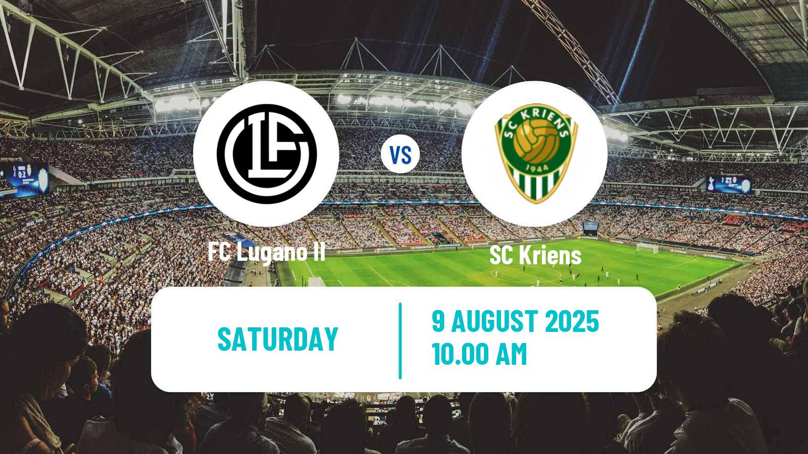 Football Swiss Promotion League Lugano II - Kriens