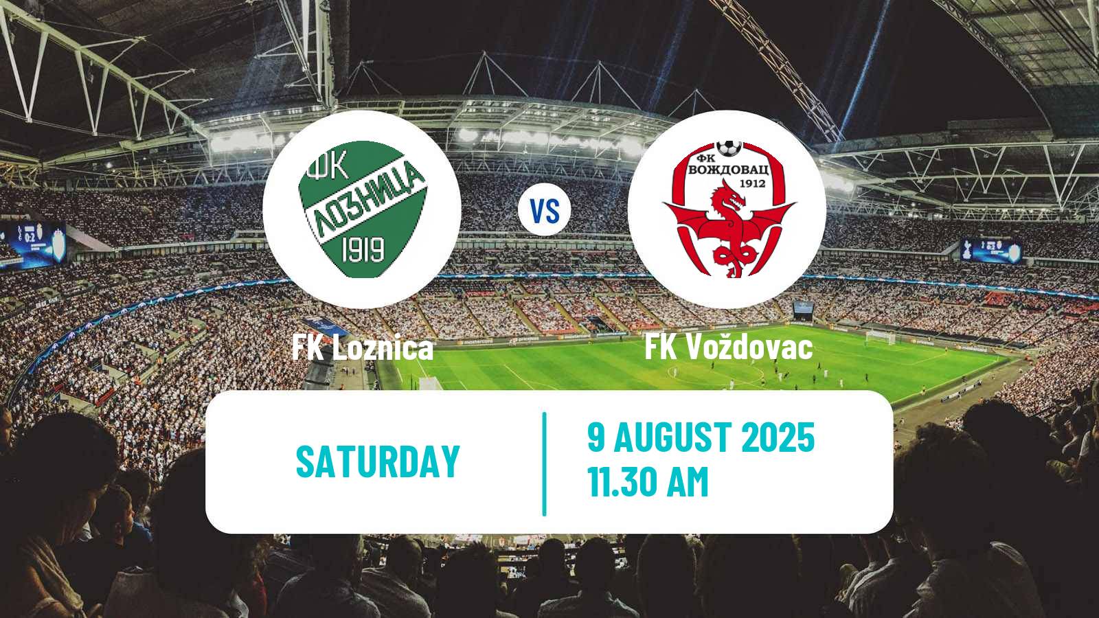 Football Serbian Prva Liga Loznica - Voždovac
