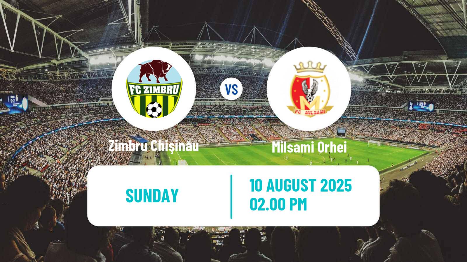 Football Moldovan Super Liga Zimbru Chişinău - Milsami Orhei