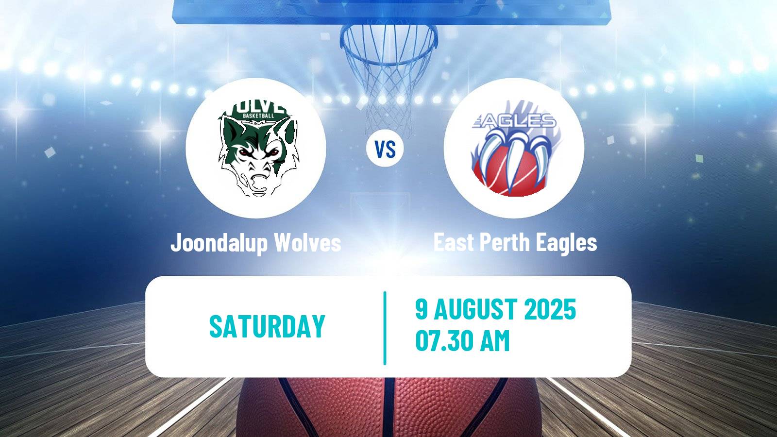 Basketball Australian NBL1 West Joondalup Wolves - East Perth Eagles