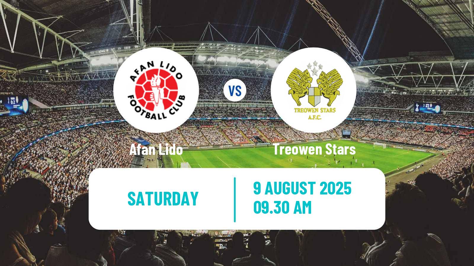 Football Welsh Cymru South Afan Lido - Treowen Stars