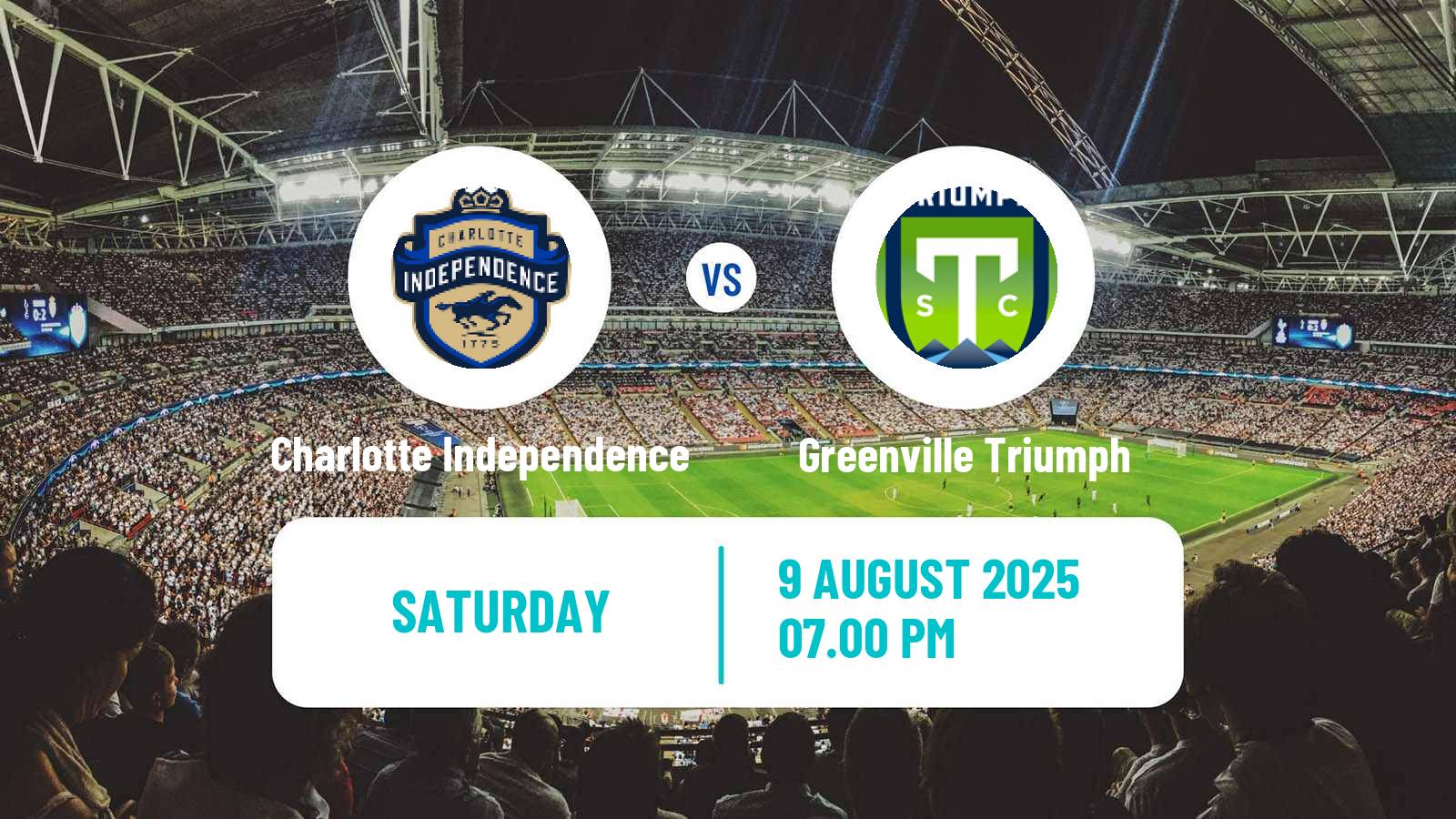 Football USL League One Charlotte Independence - Greenville Triumph